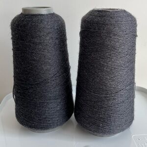 Colourmart Charcoal Gray 100% Merino Yarn Cones
